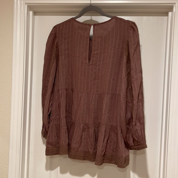 New Lucky Brand Women's Tiered Long Sleeve Tunic size S - Picture 9 of 9
